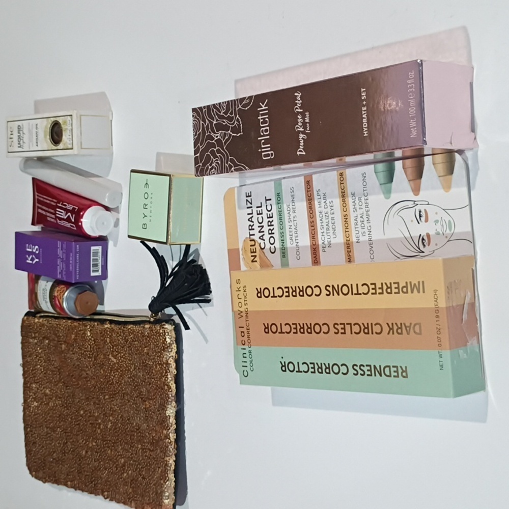 Beauty & Skincare‎ Bundle – Makeup Bag, Correctors, Face Mist & Cosmetics – New